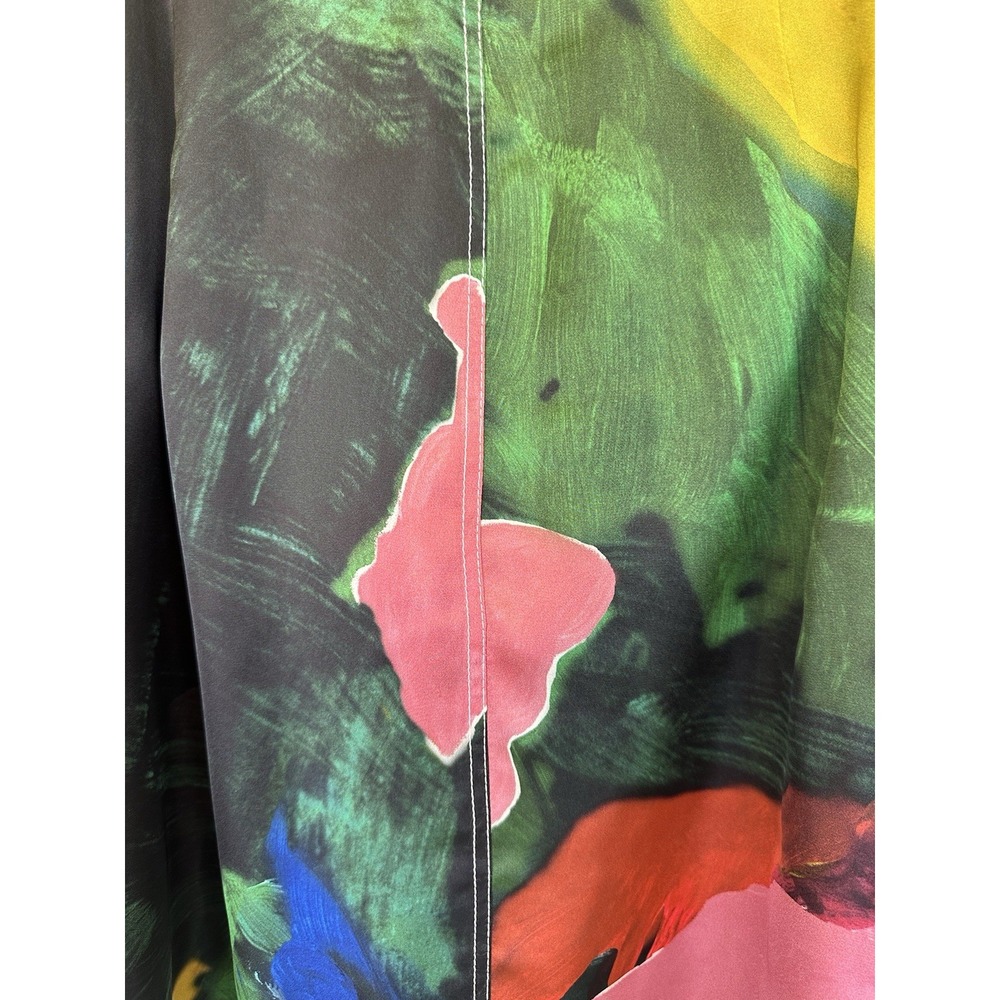 JW Anderson Side Drape Link Skirt Abstract Camo Multi US Size 6 SK011PG084500 - Picture 4 of 16